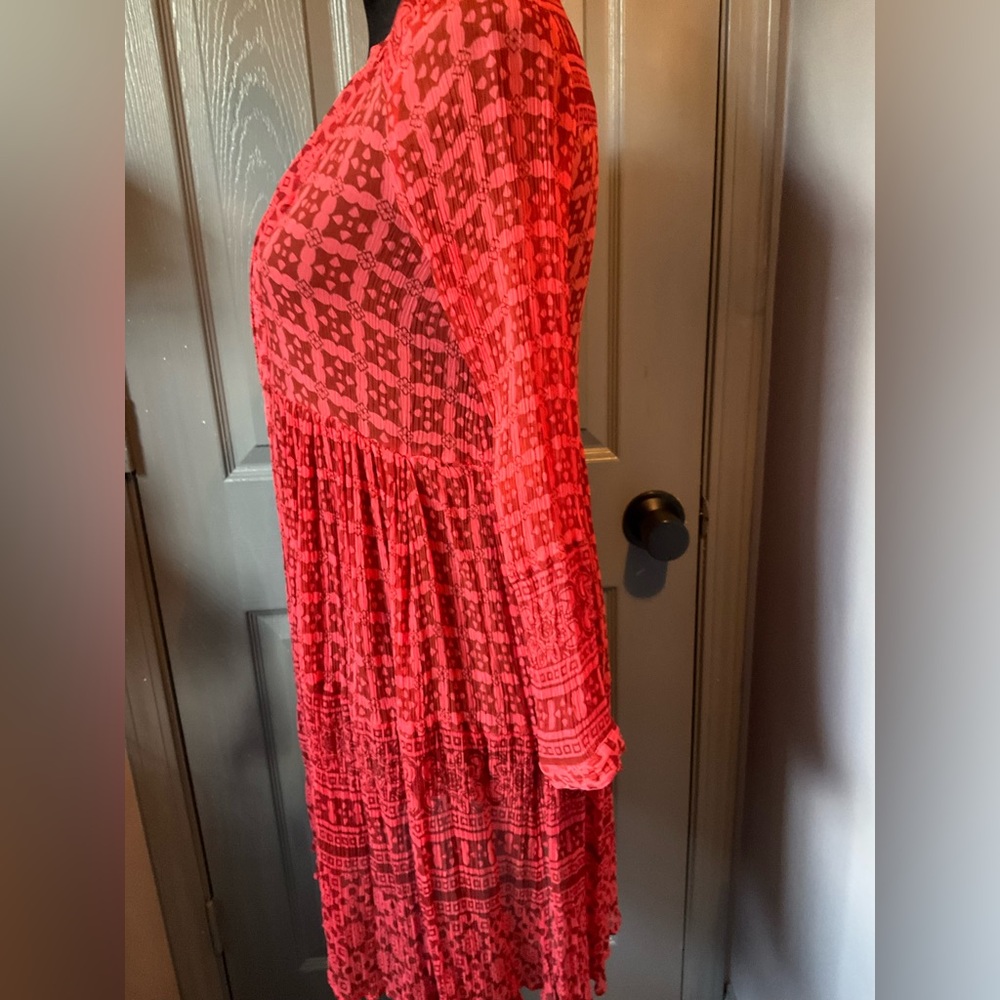Anthropologie Maeve size 0 Red print dress/tunic - Picture 5 of 7